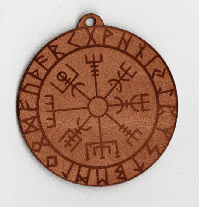 Médaillon en cuir Vegvisir 