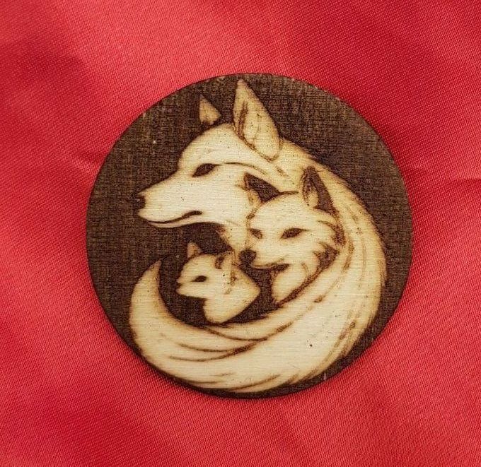 Magnet Loup, renard et belette